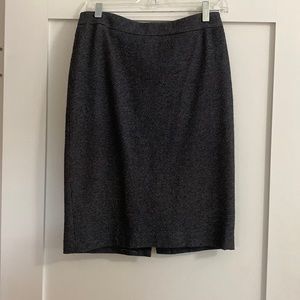 Heathered pencil skirt
